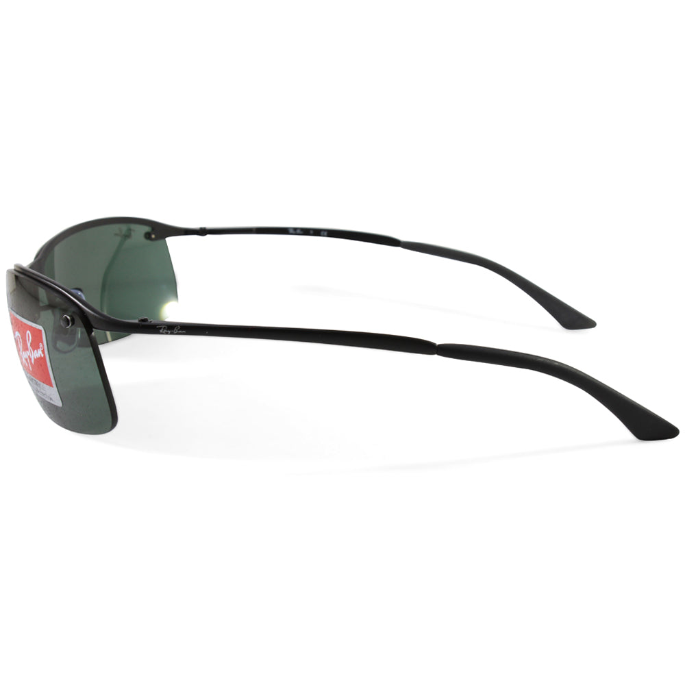 Ray Ban Rb3183 006 71 Top Bar Matte Black Grey Green Sunglasses