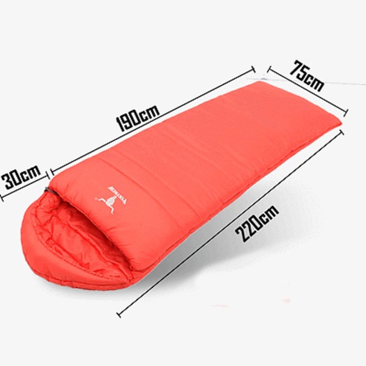 Double Camping Envelope Twin Sleeping Bag Thermal Tent Hiking Winter