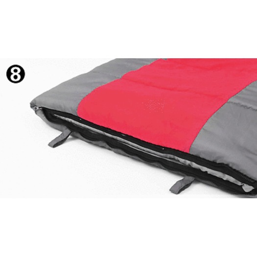 Double Camping Envelope Twin Sleeping Bag Thermal Tent Hiking Winter