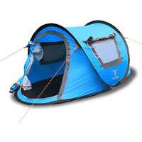 ONE TOUCH EASY SET UP POPUP POP UP INSTANT 2 PERSON TENT UV PROTECT AUTOMATIC BL