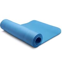 10mm Extra Thick NBR Yoga Mat Gym Pilates Fitness Exercise Blue