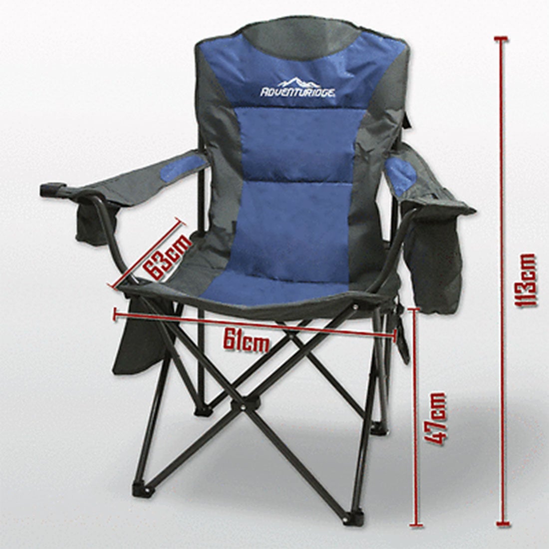 Foldable Folding Camping Chair Retreat Recliner Beach Outdoor