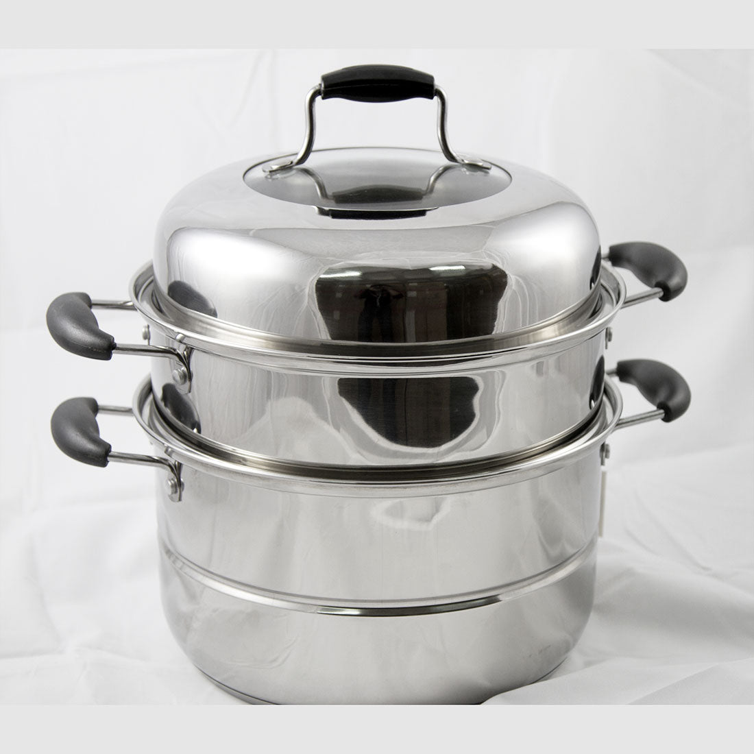 Double Tier Stainless Steel Steamer Set Buy Steamers 600171796513