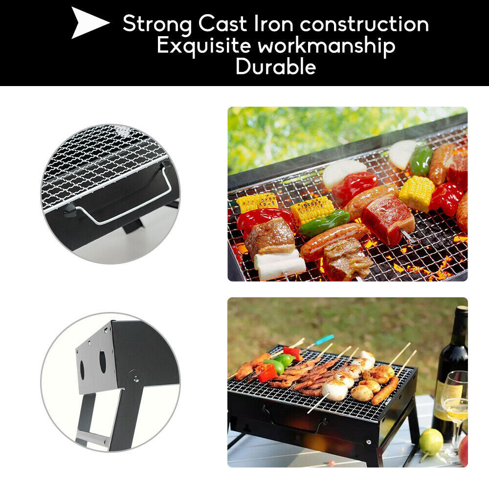 Outdoor Camping Portable & Foldable Charcoal BBQ Grill Hibachi Picnic