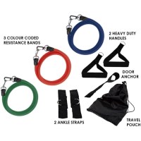 9pc Rockport Resistance Band Set w/ Travel Pouch
