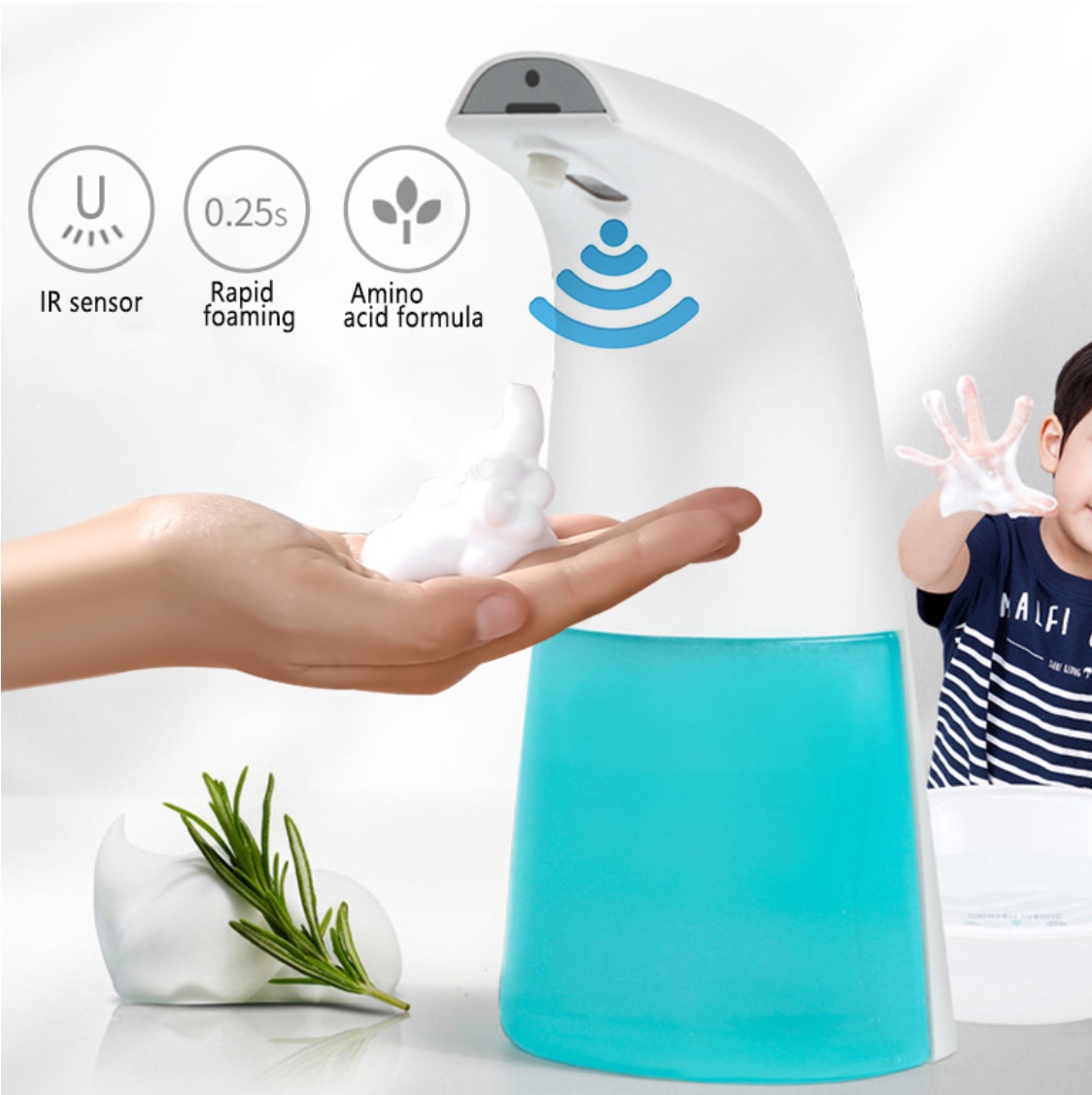 Touchless Automatic Soap Dispenser With Infrared Motion Sensor Liquid