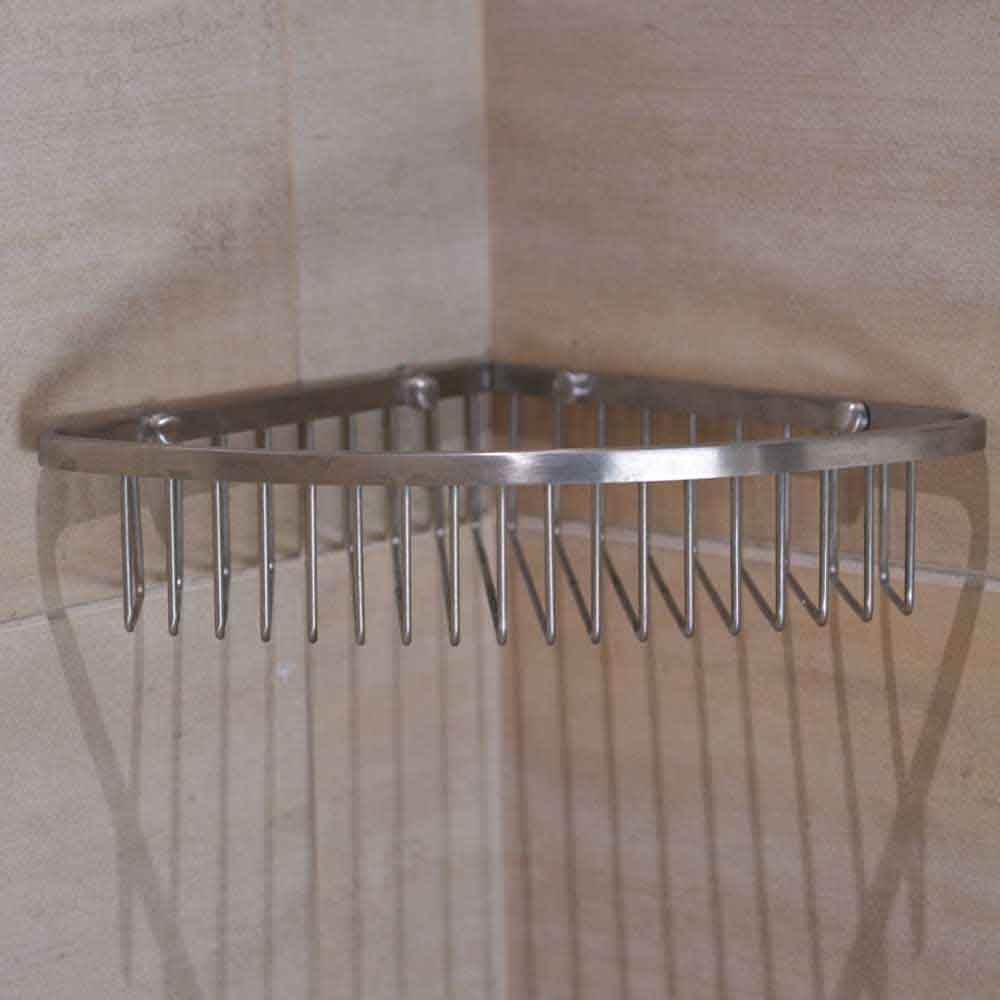 Stainless Steel Corner Basket Buy Bathroom Shelves 195827