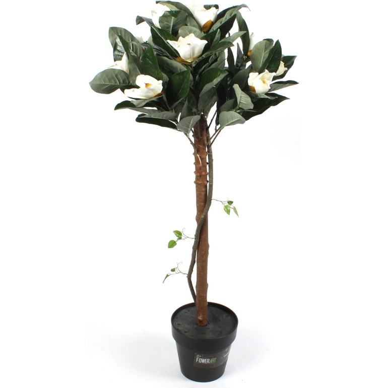 Large Artificial Faux Magnolia in a Pot 110cm Buy Artificial Plants