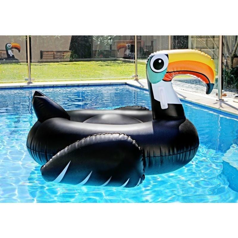 Giant Kids Inflatable Toucan Pool Float Black 130cm | Buy Pool Loungers ...
