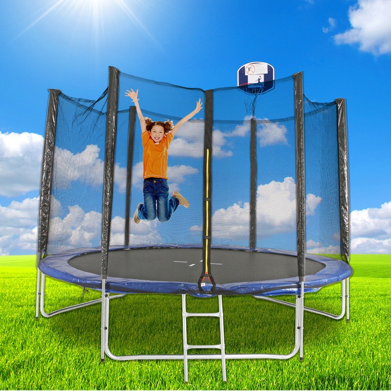 12ft Trampoline With Ladder & Basketball Hoop | Buy 12ft Trampolines ...