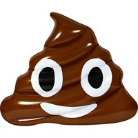 Inflatable Jumbo Poo Emoji Pool Float 179x147x38cm