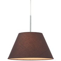 Eccas Modern Pendant Light with Coffee Brown Shade
