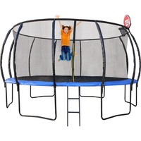 12ft Round Trampoline with Ladder  Shoe Bag & Hoop