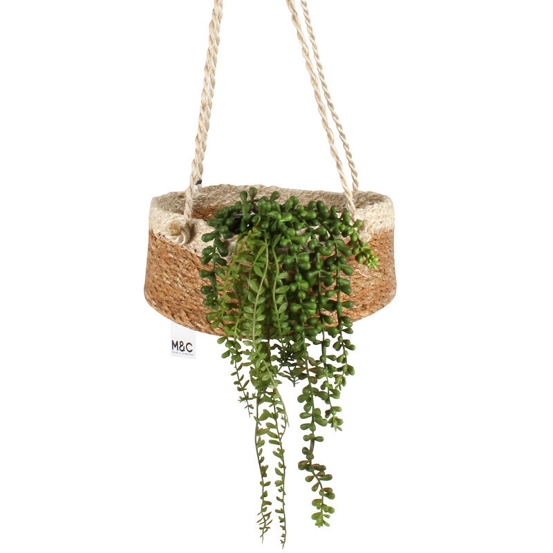 Airlie Jute Hanging Basket w/ Rope Hanger Buy Pots & Planters