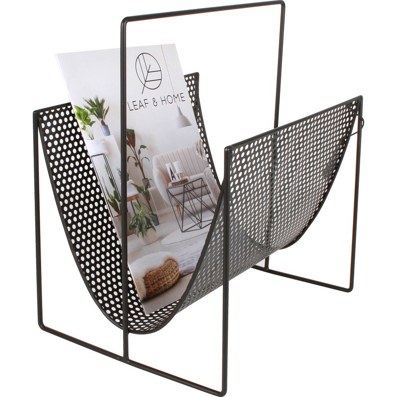Metal Magazine Rack 30x24x36cm Black Buy Magazine Racks 914342