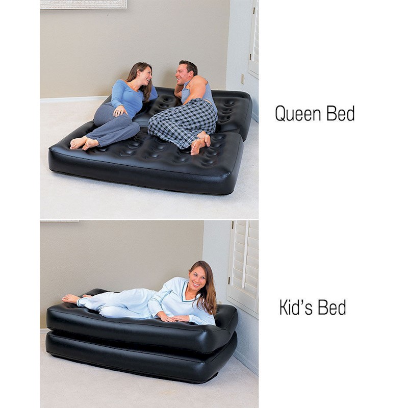 Bestway Inflatable 5 In 1 Double Air Bed Mattress Couch Sofa With
