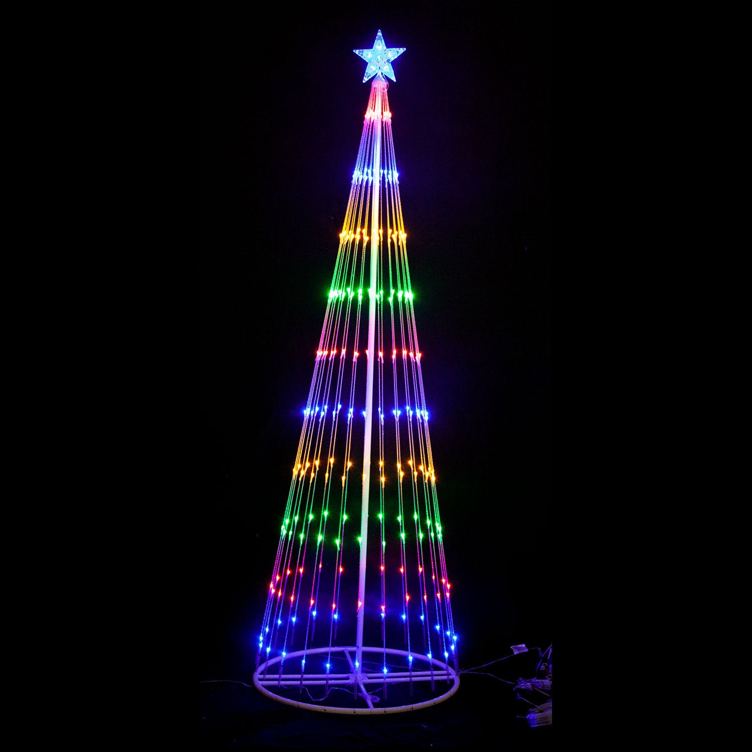Circling LED Light Christmas Tree with Star | Buy Christmas Decorations ...