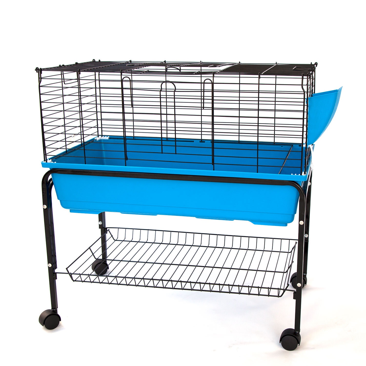 Flyline Bunny Hotel 80 Rabbit Guinea Pig Cage Hutch Habitat with Stand