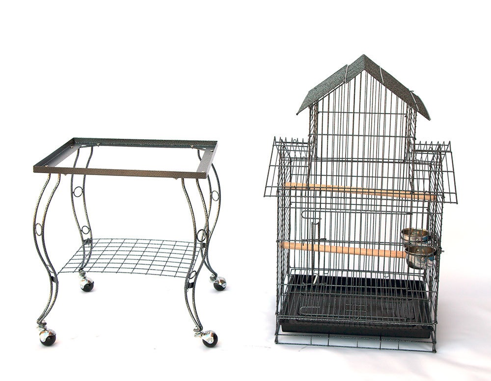 Pagoda Bird Parrot Cage with Stand Cockatiel Amazon African Grey Caique Conure Buy Bird Cages