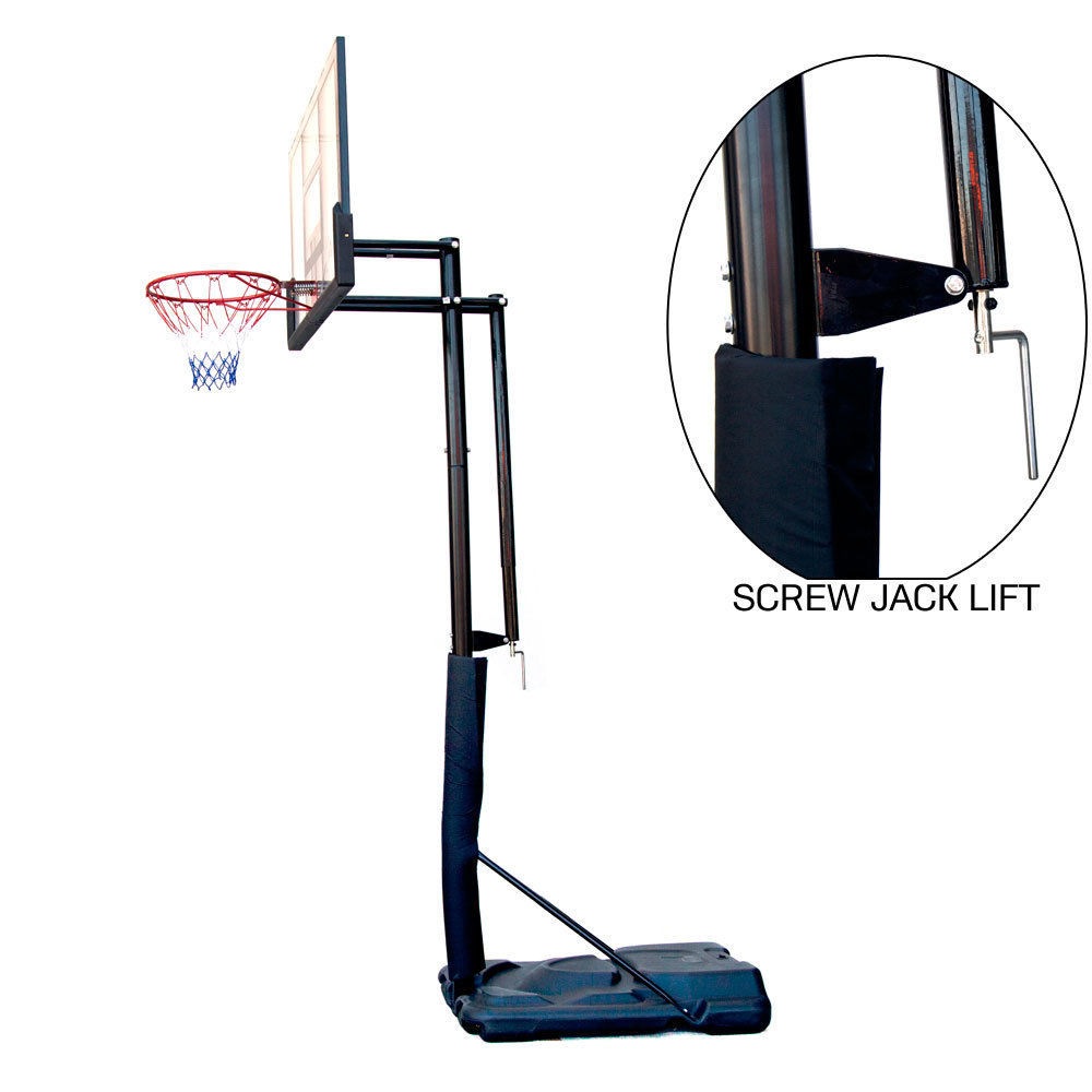 2.353.05m Height Adjustable Portable Basketball System Stand 120x80