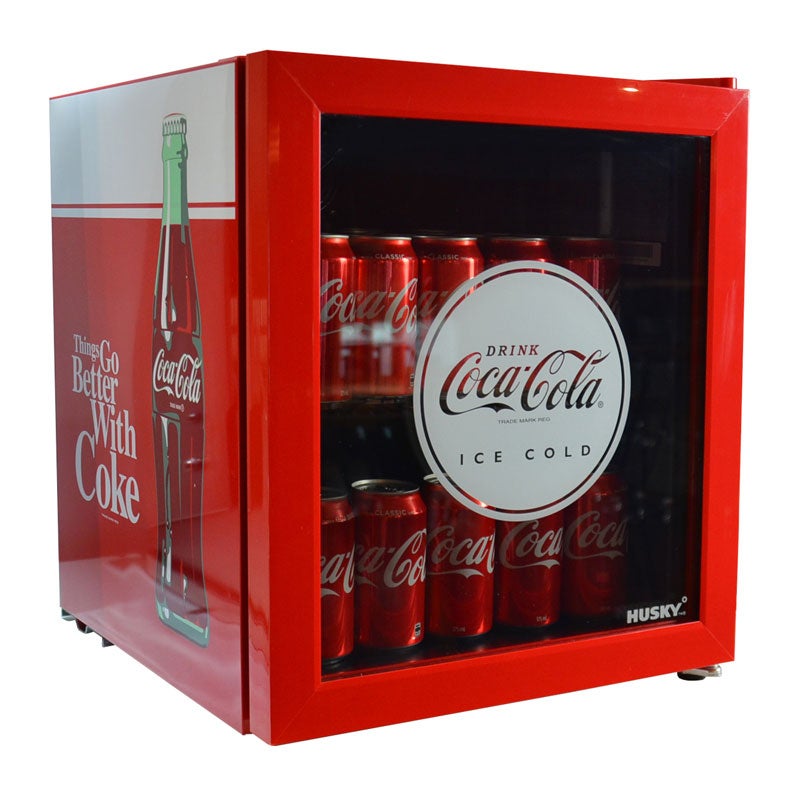 46l Coca Cola Glass Door Bar Fridge By Husky