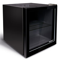 50L Glass Door Fridge in Black