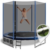 Round Summit 6ft Trampoline w/ Enclosure 3 Colours