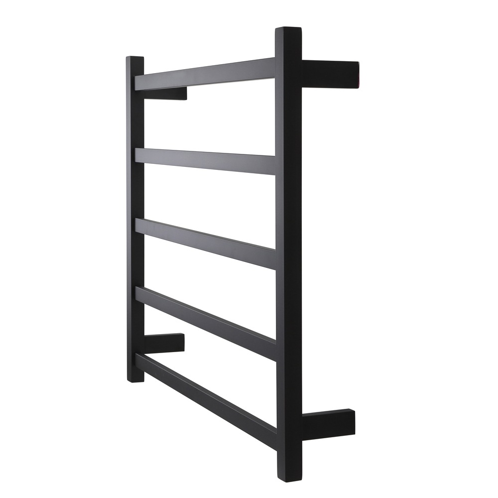 AGUZZO EZY FIT Dual Wired Square Tube Heated Towel Rail, 75 x 70cm
