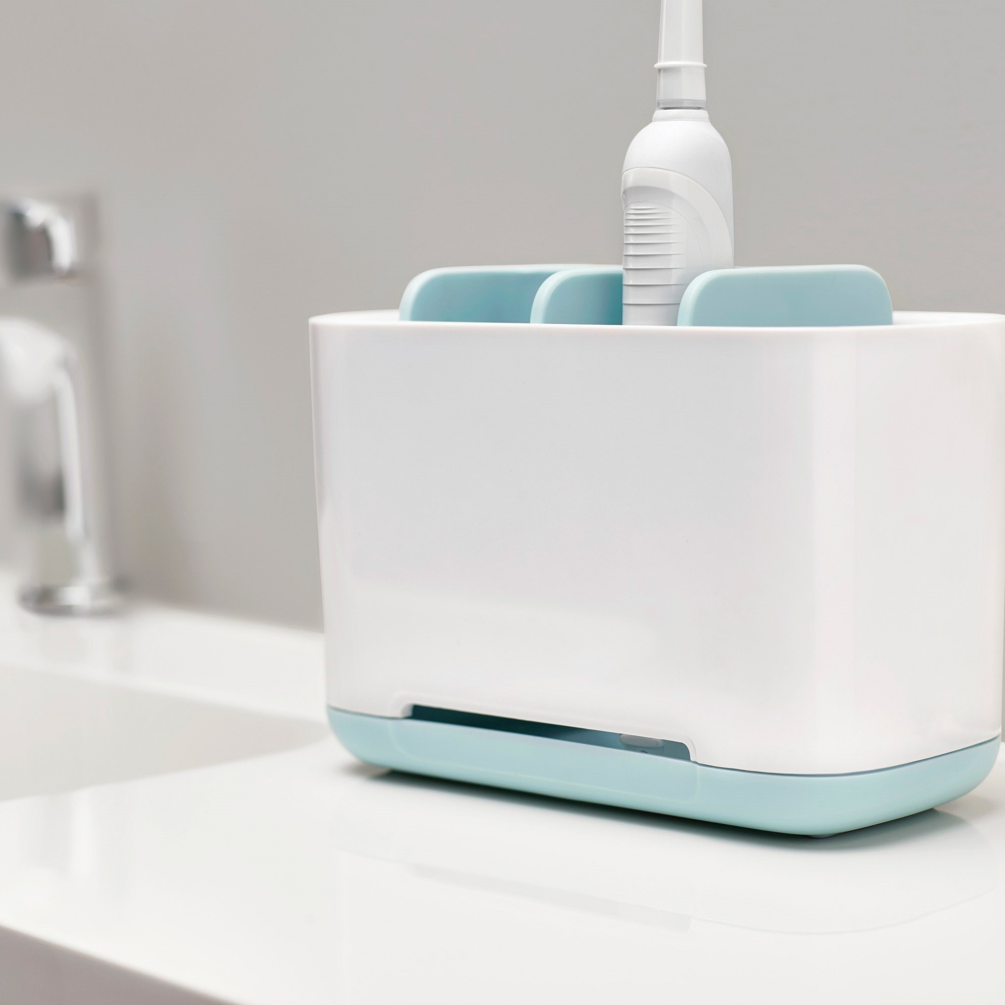 JOSEPH JOSEPH EasyStore Large Toothbrush Caddy Blue/White Buy