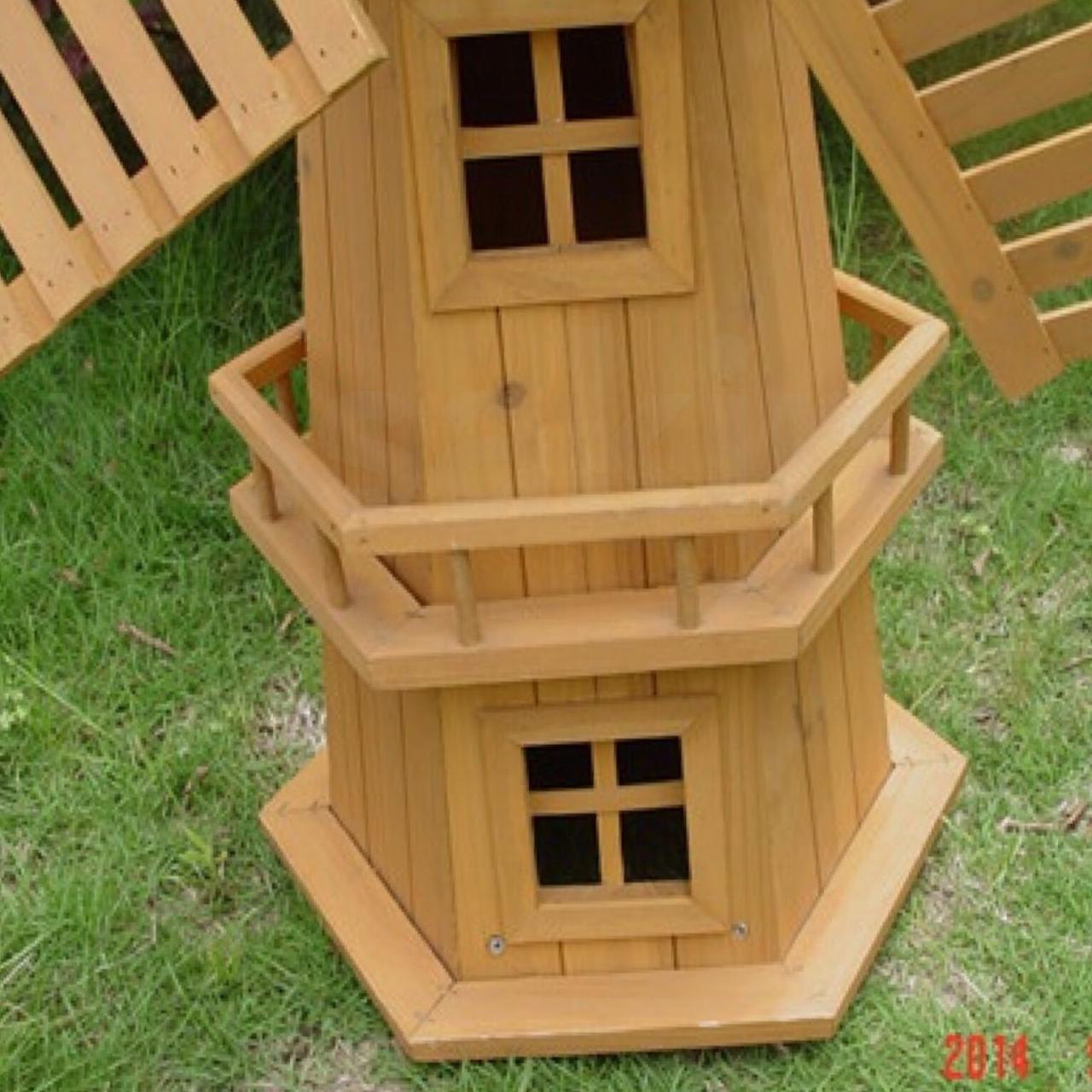 Childrens Craft Make Your Own Wooden Garden Windmill Bird House Paint School New