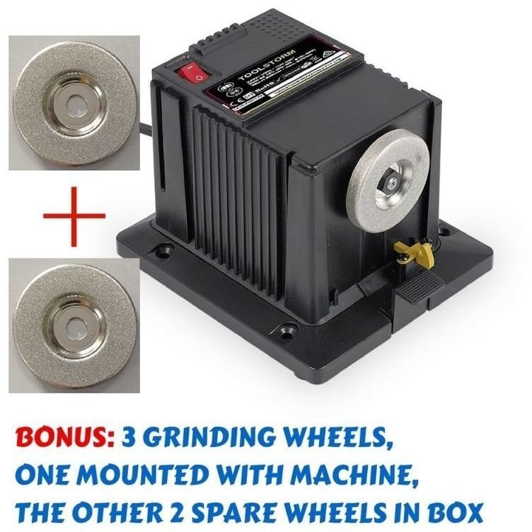 Multi Function Sharpener with 3 Grinding Wheels 96W Buy Knife