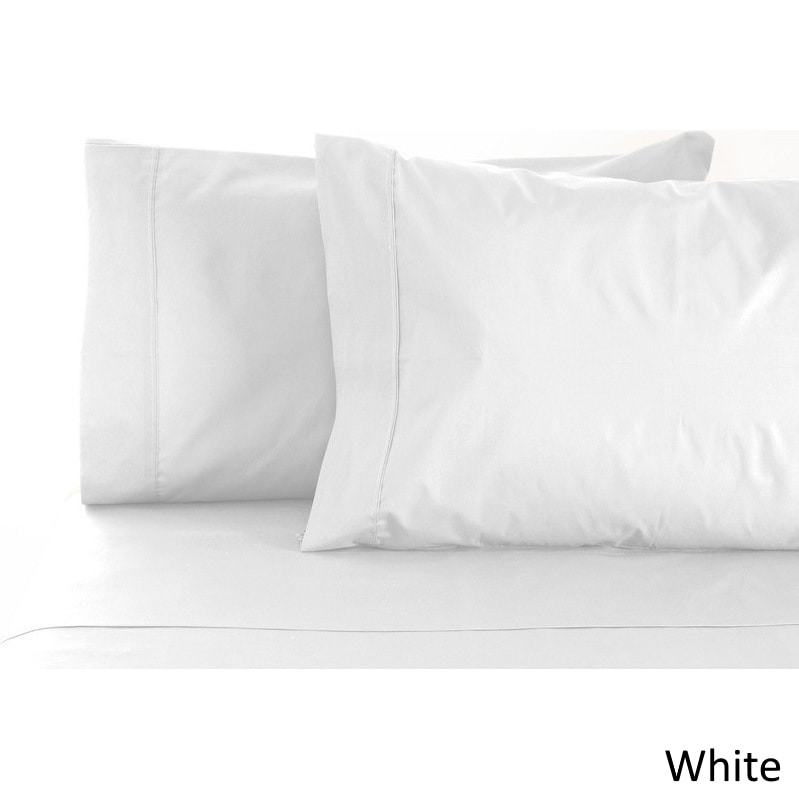 Egyptian Cotton Sheet Set 400TC Thread White Solid Egyptian Cotton Sateen
