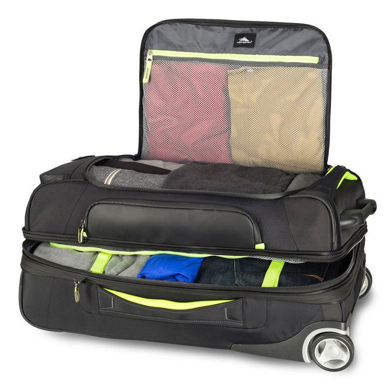 high sierra drop bottom wheeled duffel