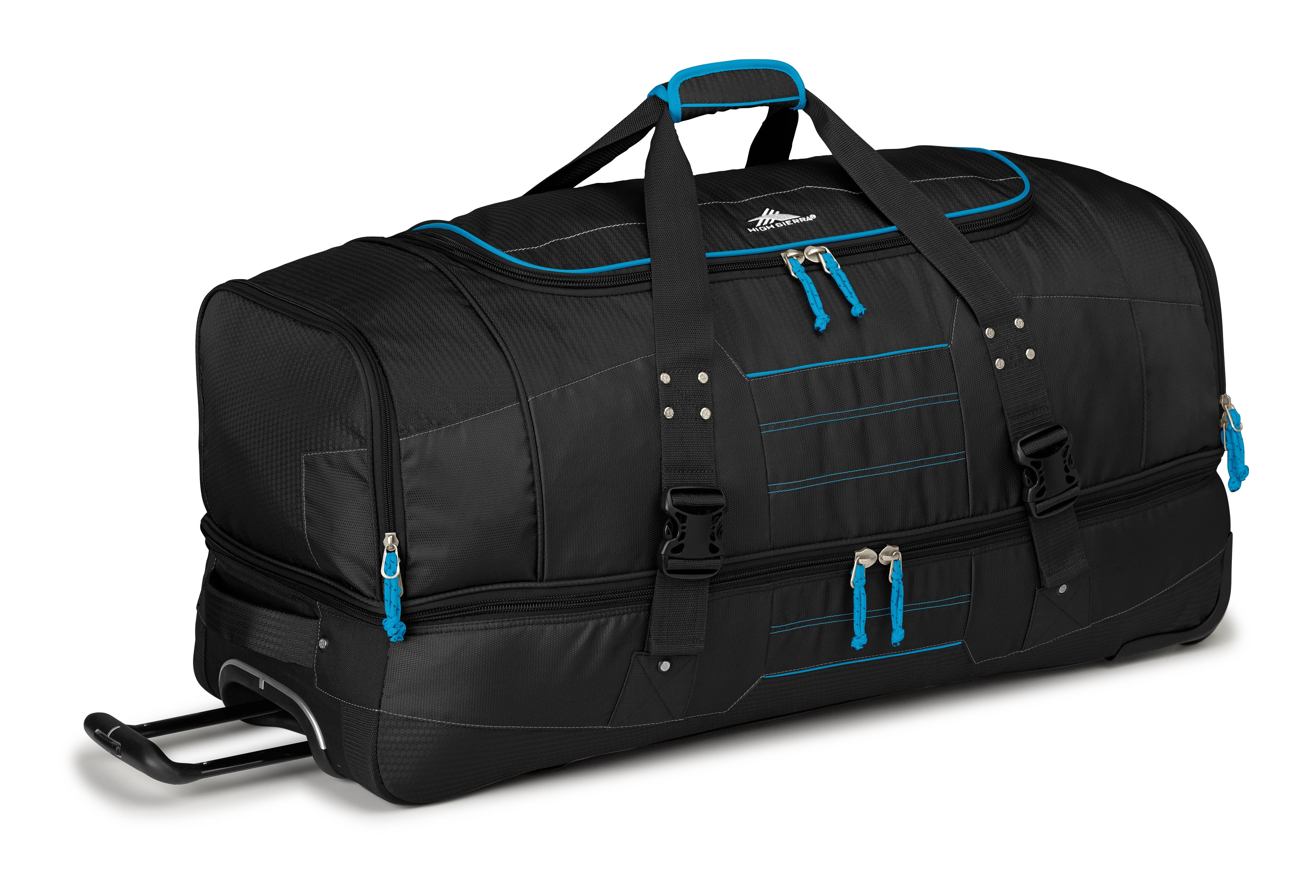 High Sierra - Ultimate Access 91cm Wheeled Duffle with Backpack Straps - Black/Blue | Buy ...