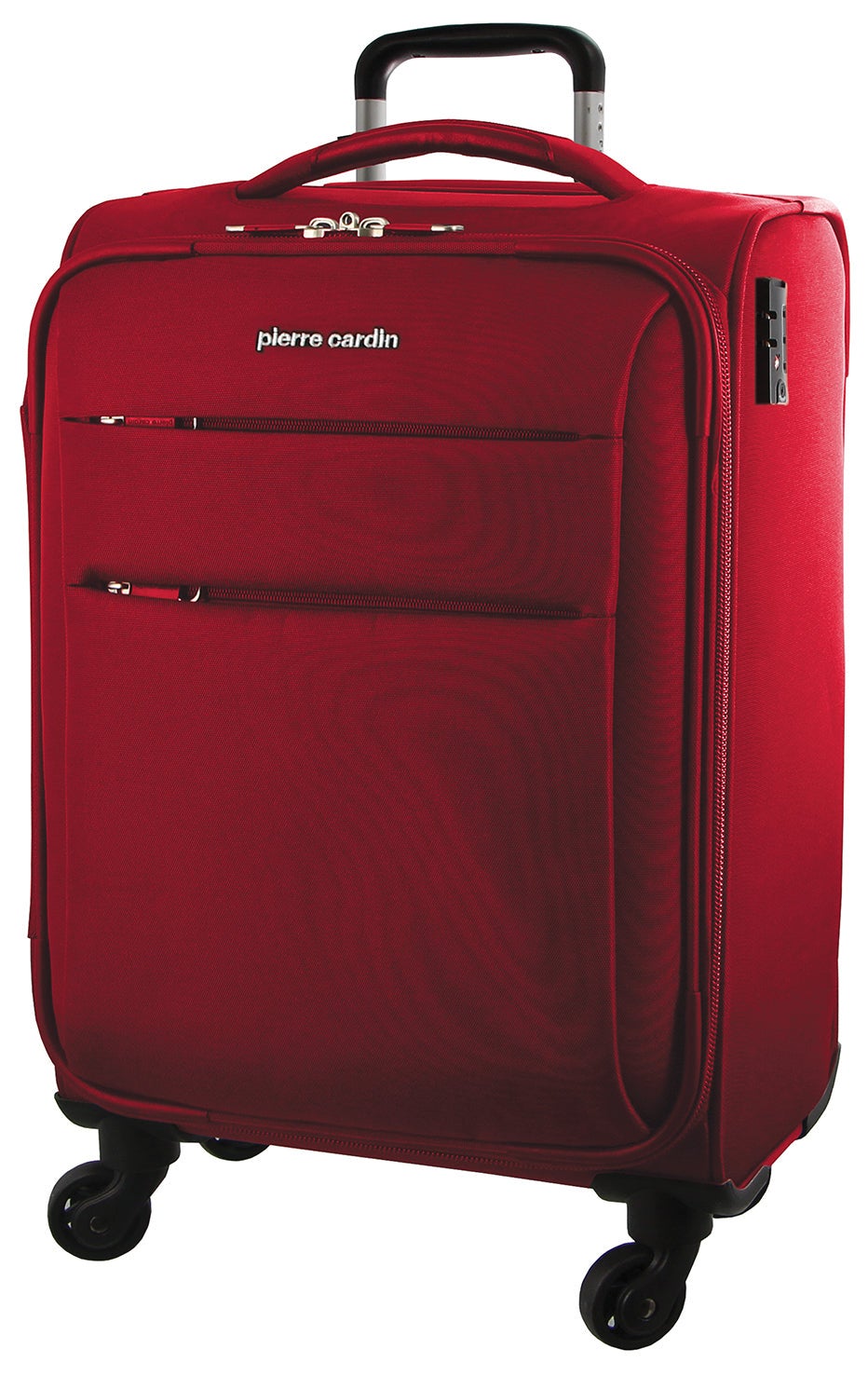 Pierre Cardin - 2811 Medium 66cm 4 Wheel Softside Suitcase - Red ...