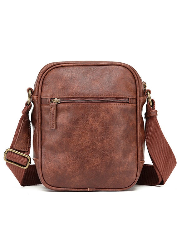 Tosca - VG011 Vegan Leather Crossbody Bag - Brown | Buy Crossbody & Shoulder Bags - 9325979058670