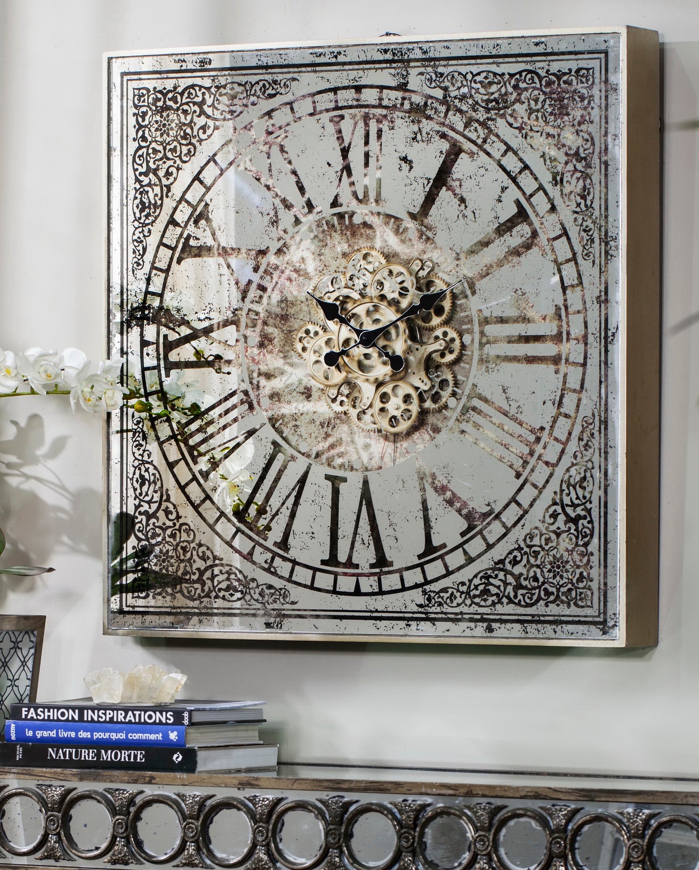 Square Mirror Wall Clock Buy Wall Clocks 208008