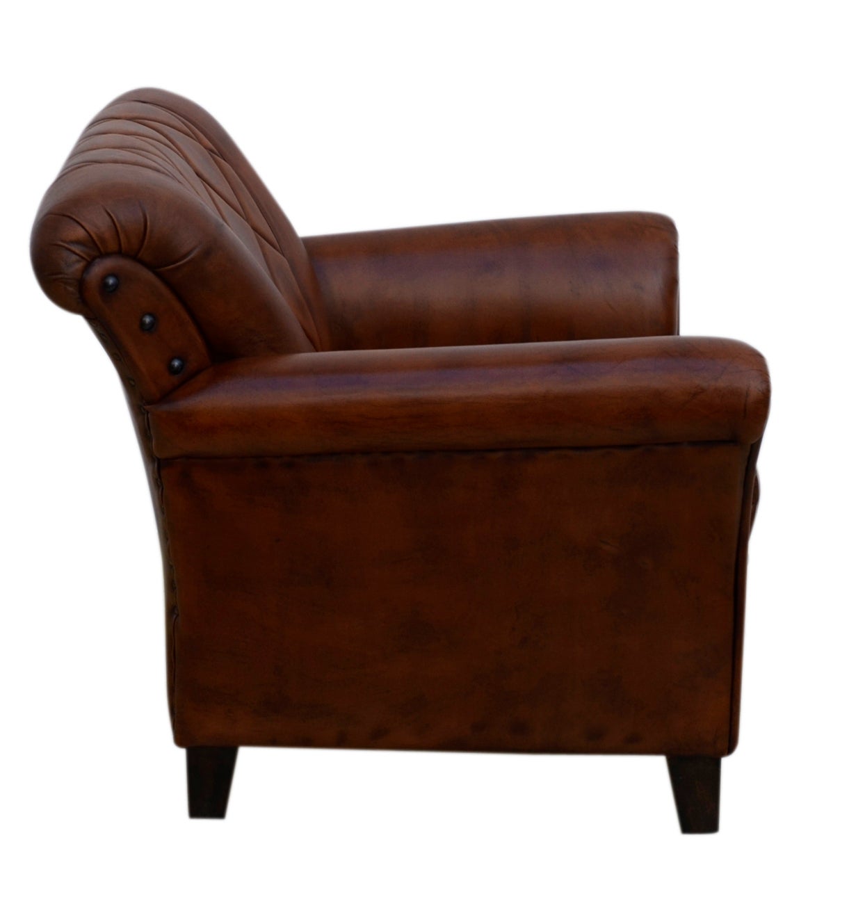 Criss Cross Chocolate Leather Arm Chair Buy Armchairs