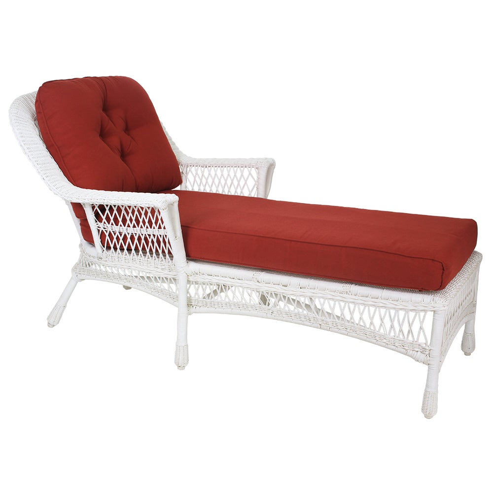 All Weather Wicker Paradiso White Patio Chaise Lounge | Buy Sun Lounges