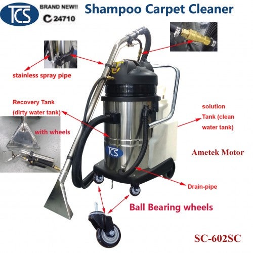 60L Shampoo Carpet Cleaner Machine for Upholstery & Car 60L Shampoo Carpet Cleaner Machine for Upholstery & Car