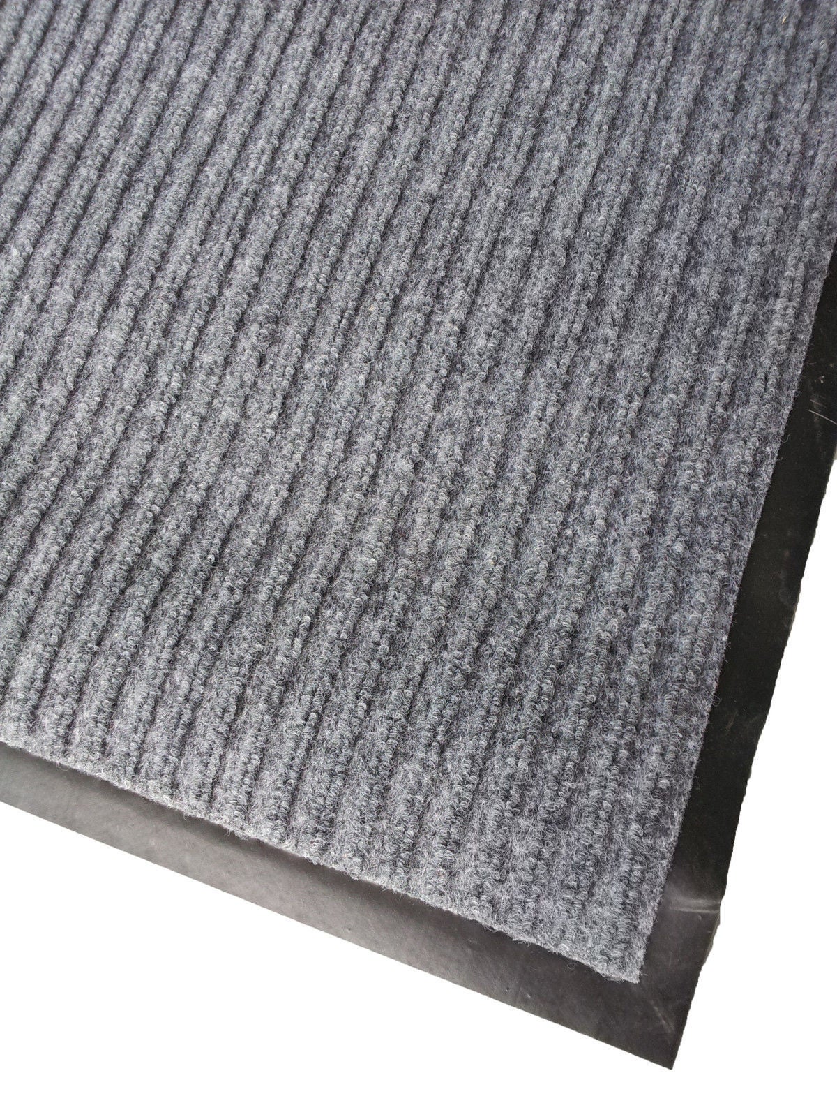 Synthetic Grey Carpet Mat w/ Ribbed Rubber Back (4000 x ...