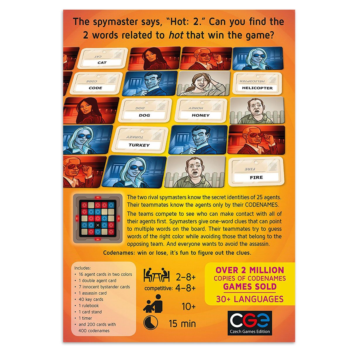 Codenames Board Game Buy Card Games 8594156310318