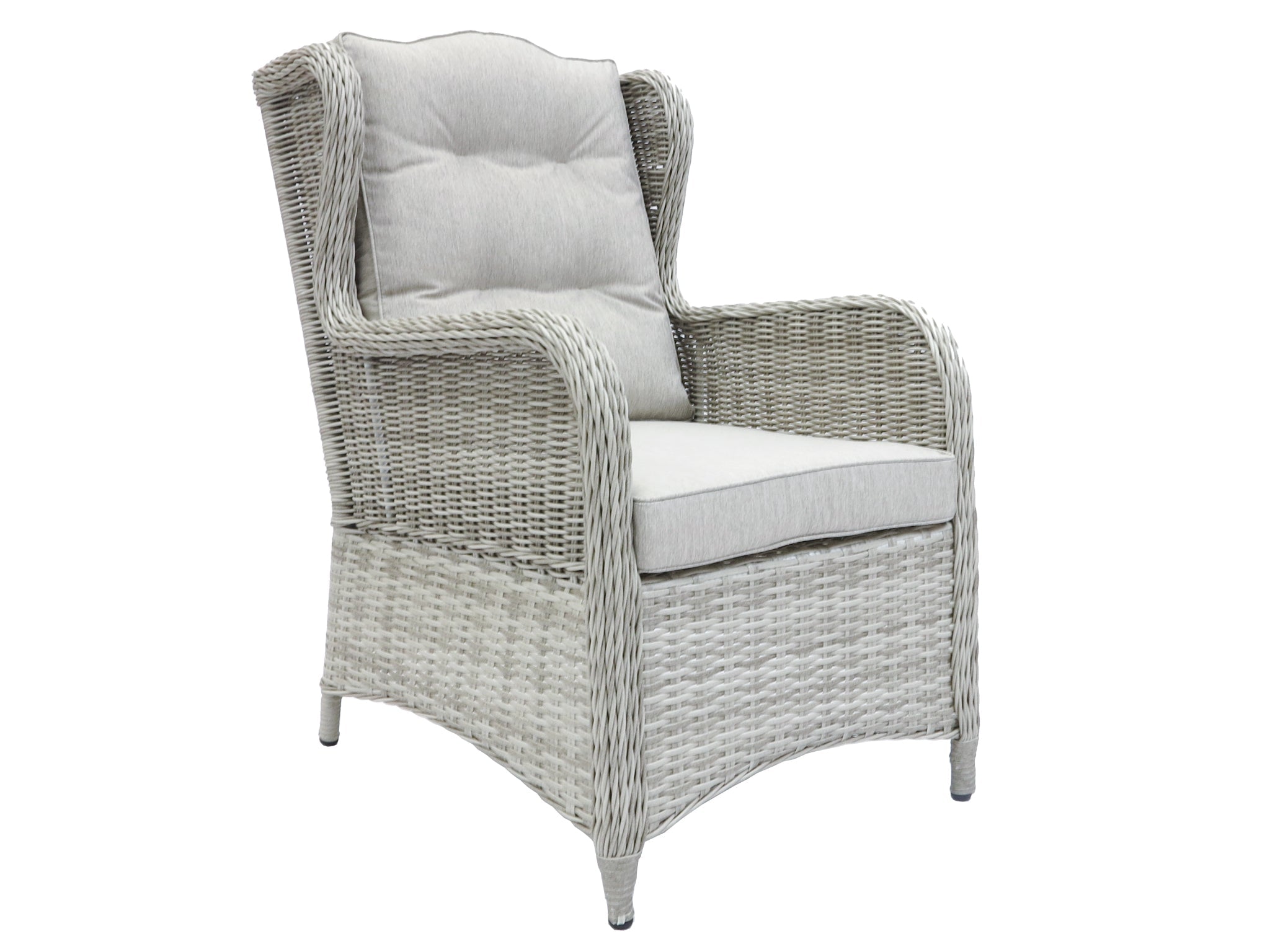 Rosebud Wicker Outdoor Lounge Armchair — White Shell Buy Outdoor