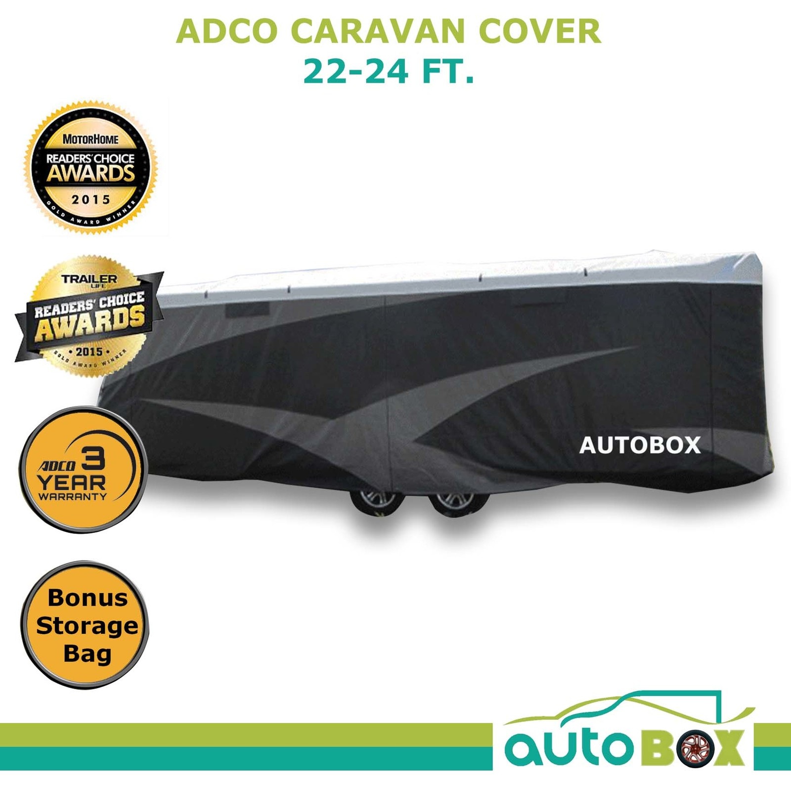 Adco 22 24 Ft Premium Caravan Cover Suit Jayco Silverline 21 65 Vans 6 7 7 3m Buy Caravan Covers 307755
