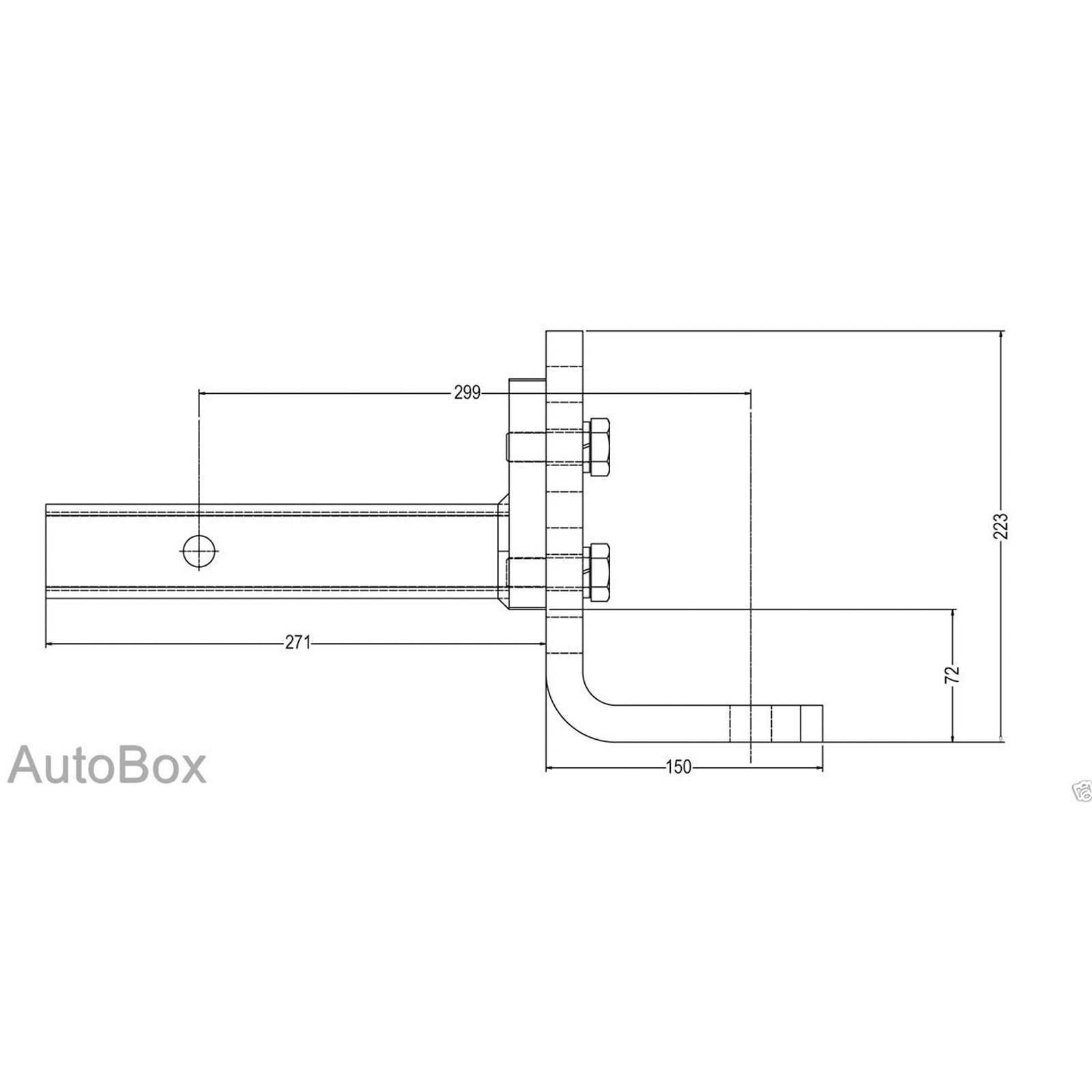 ADJUSTABLE TOW BALL MOUNT HITCH CARAVAN RIDE HEIGHT LEVELER 2500kg with