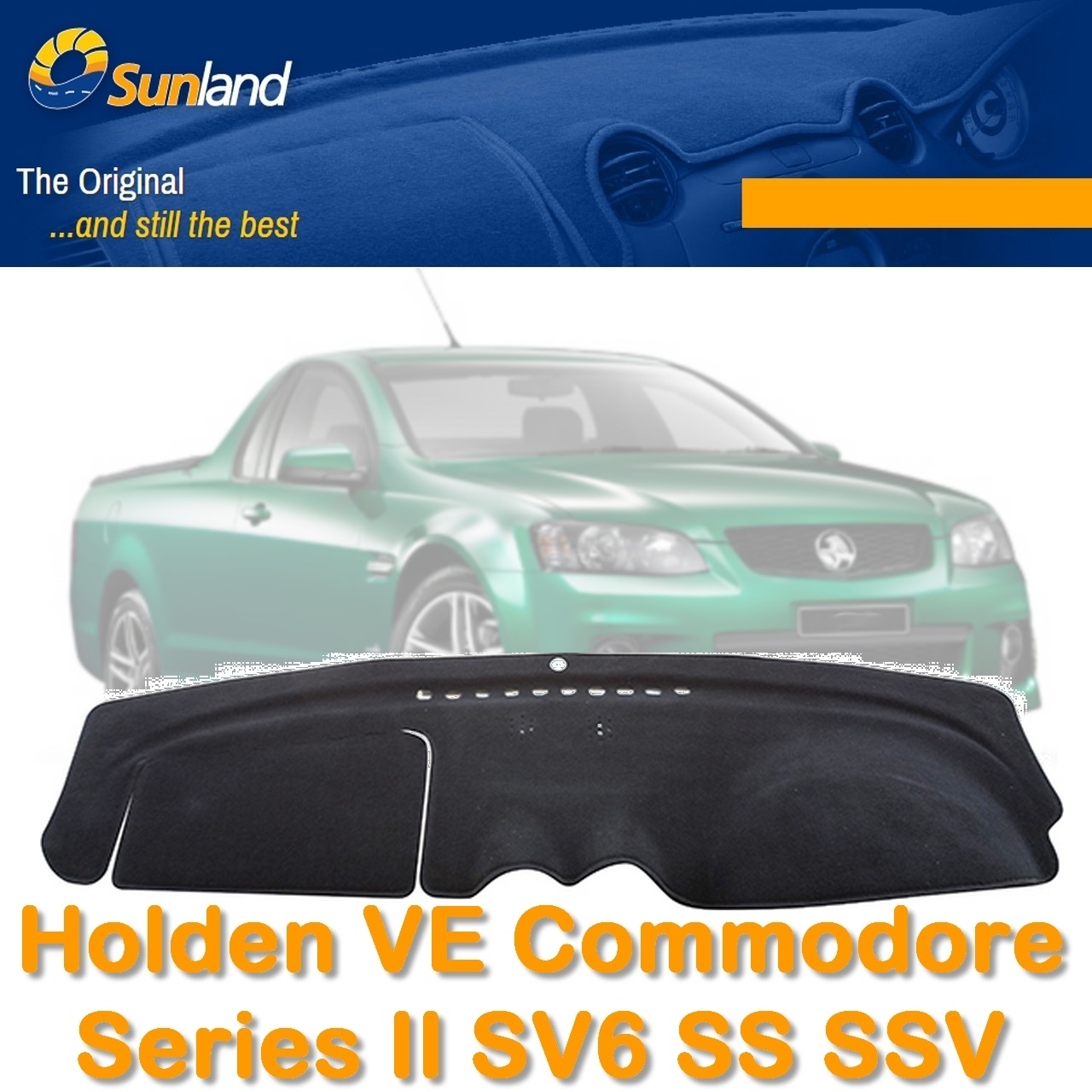Charcoal Sunland DASHMAT for HOLDEN COMMODORE VE Series II SV6 SS SSV