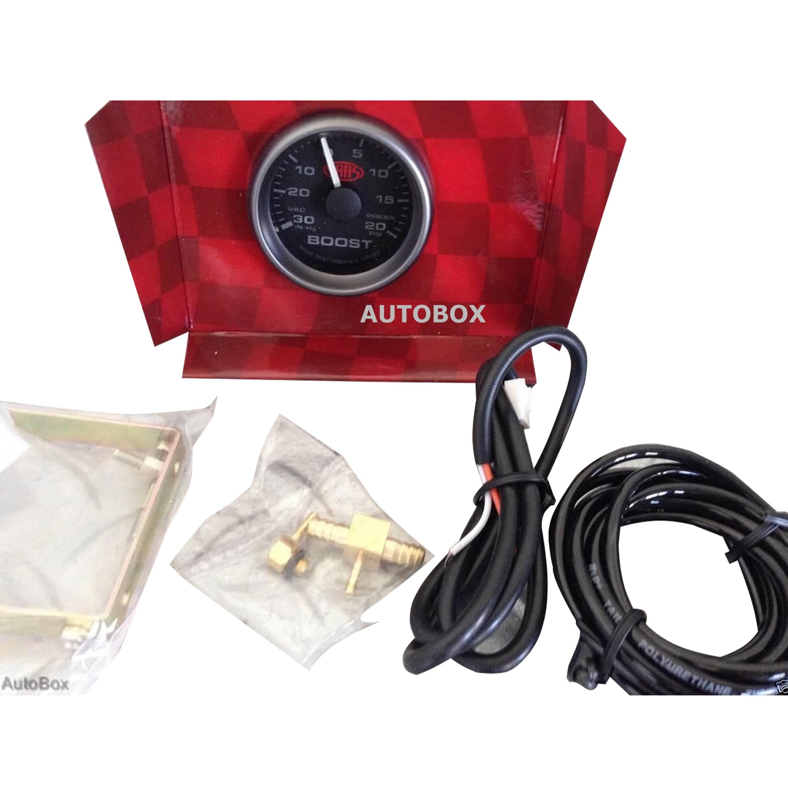 Pillar Pod w// White Diesel Boost /& Dual Volts Gauge for Nissan GU Patrol 1997-15