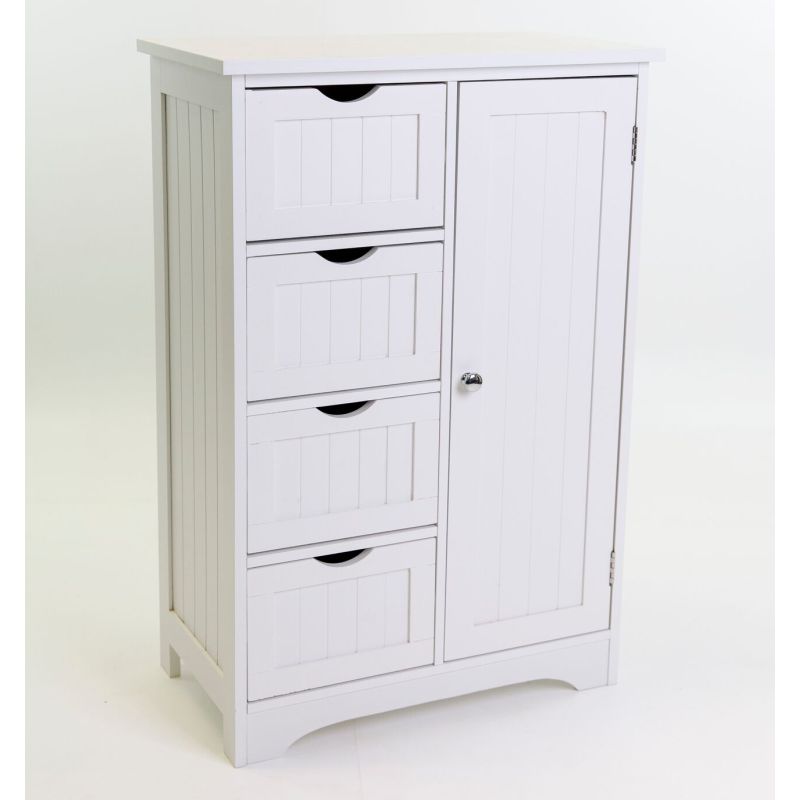 Maine 4 Drawer 1 Door Multipurpose Storage Cabinet Buy Hallway