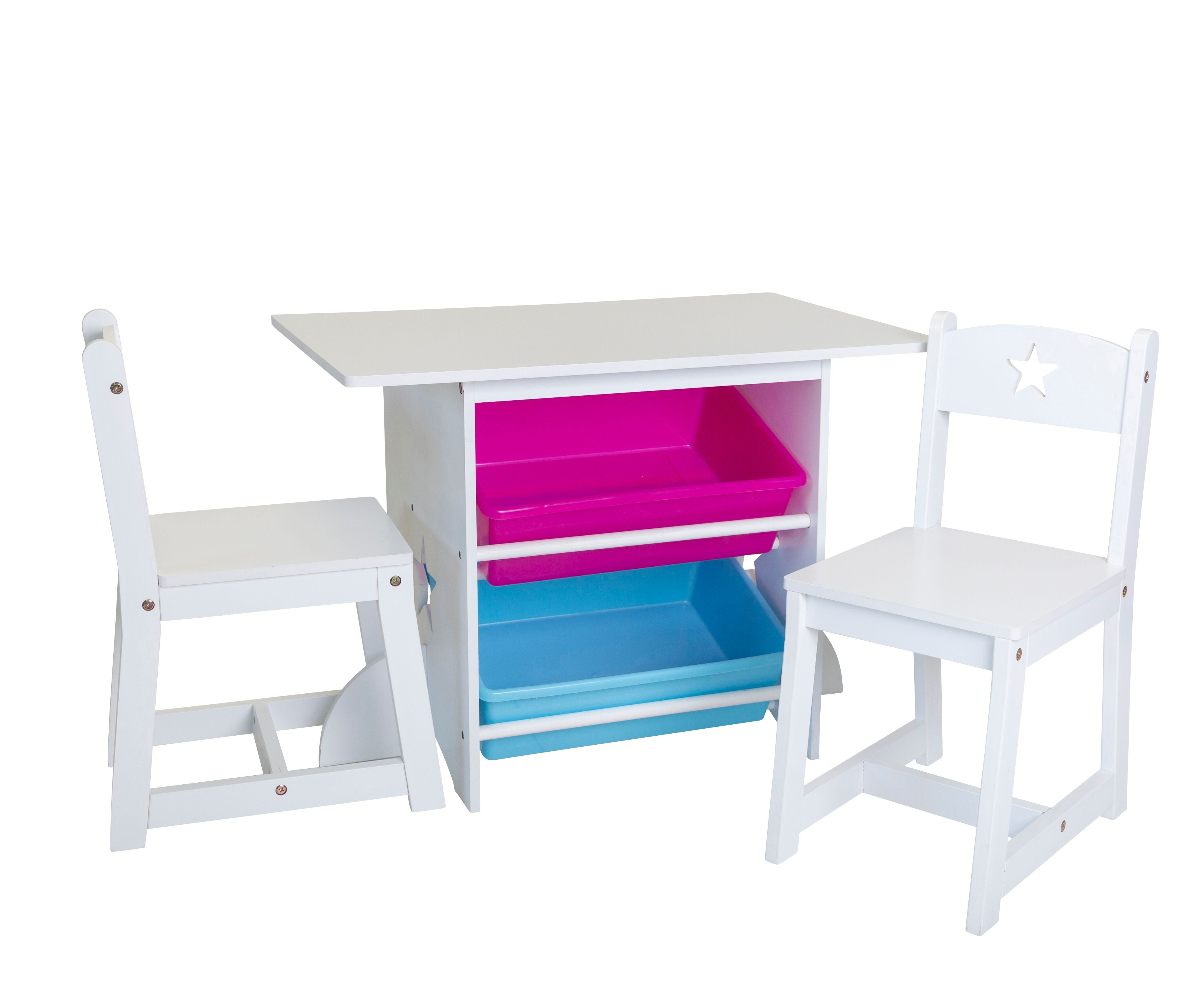 Mia Kids Table And Chair Set With Large Storage Bins Buy Kid S