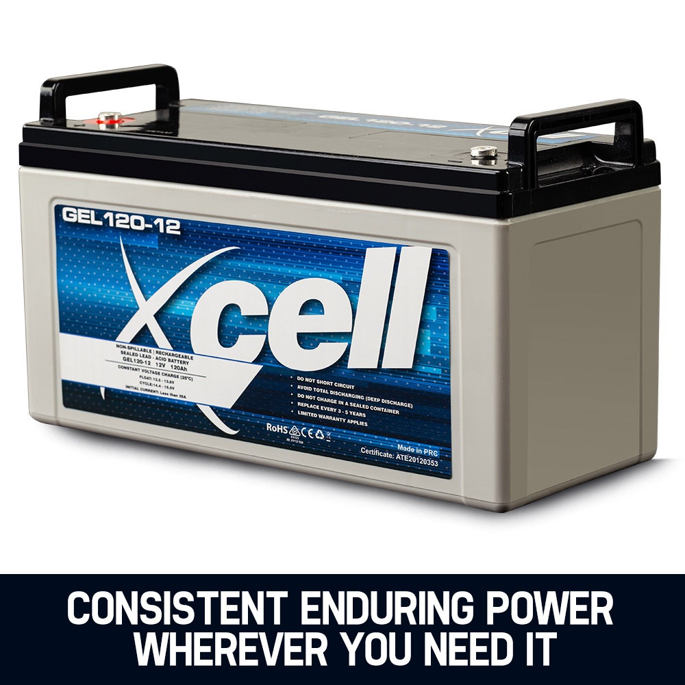 XCELL AGM Deep Cycle Battery 12V 120Ah Portable Sealed SLA